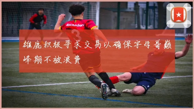 雄鹿积极寻求交易以确保字母哥巅峰期不被浪费